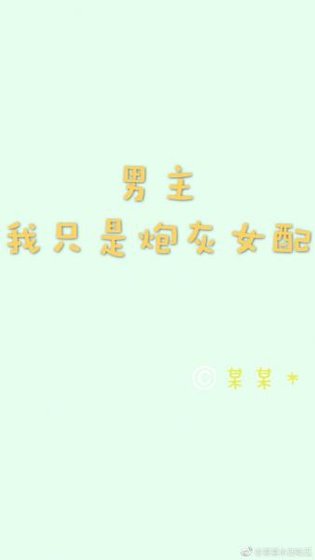 男主，我只是炮灰女配