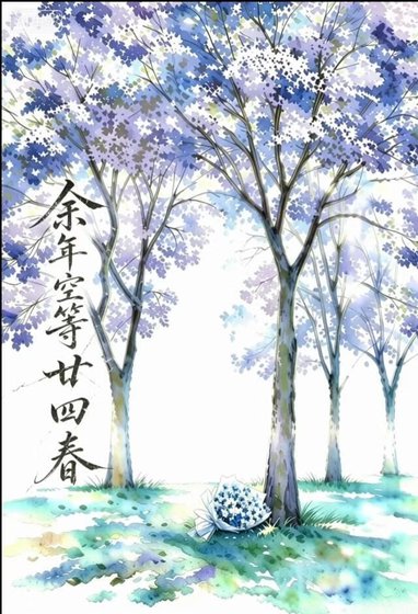 《余年空等廿四春》